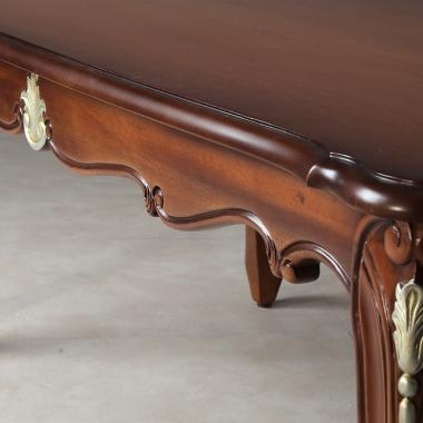 HFT-7782 줄리엣 마호가니 커피 테이블 (실버)