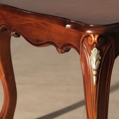 HFT-7782 줄리엣 마호가니 커피 테이블 (실버)