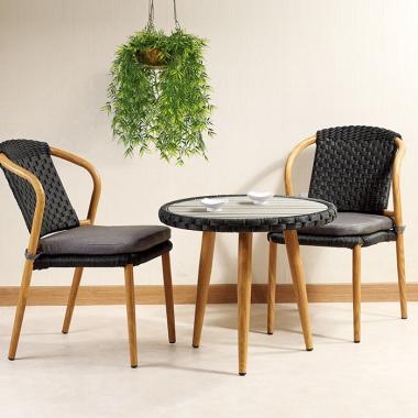 HFC-4825 밀키 라탄체어