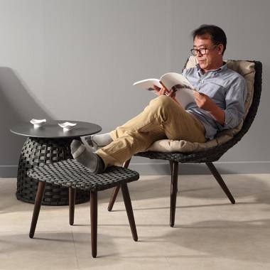 HFC-4856 레이 라탄체어+스툴