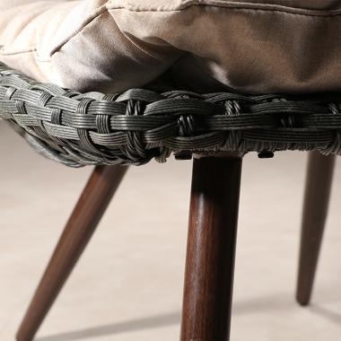 HFC-4856 레이 라탄체어+스툴