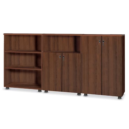 월넛 3단 장식장