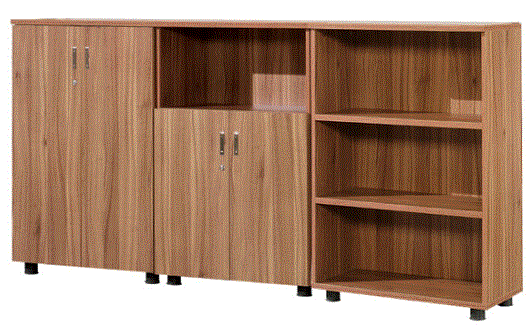 로즈오크 3단 장식장