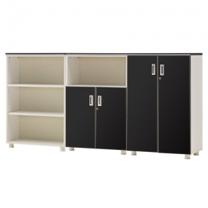 카멜레온 블랙오크 3단장식장