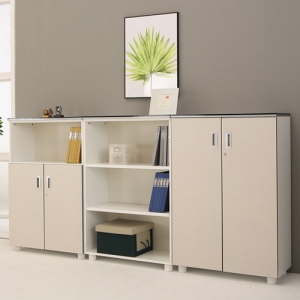 카멜레온 화이트에쉬 3단장식장