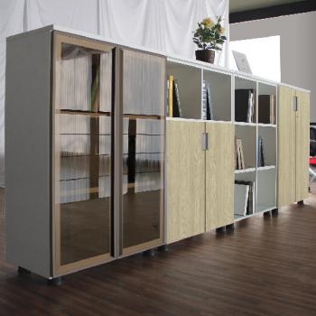 유라인 서가형 3단책장(화이트바디)