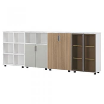 유라인 서가형 3단책장(화이트바디)