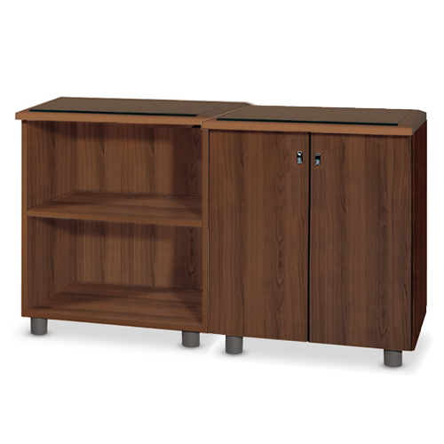 PWM-112B 2단 오픈장 (갈색유리)