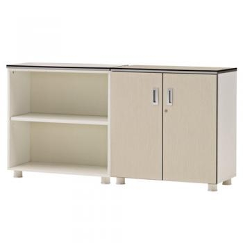 카멜레온 화이트에쉬 2단장식장