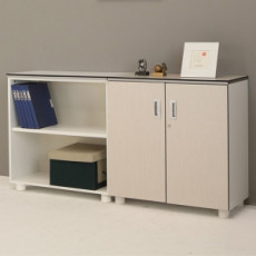 카멜레온 화이트에쉬 2단장식장