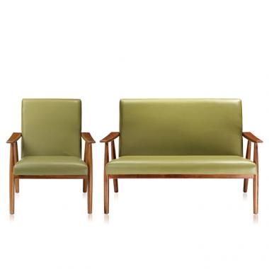 사브리나 원목 인조가죽 소파시리즈