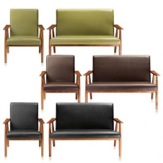 사브리나 원목 인조가죽 소파시리즈