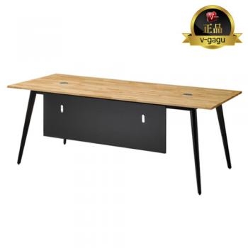 HD-936  원목 중역용책상(가림판포함/고무나무집성목)
