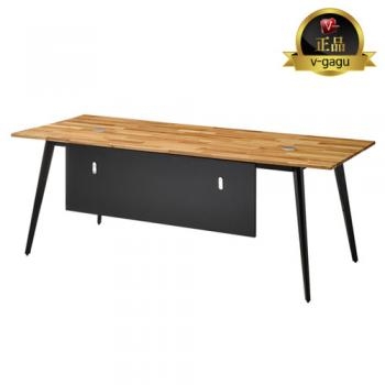 HD-936  원목 중역용책상(가림판포함/고무나무집성목)