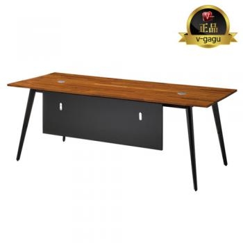 HD-936  원목 중역용책상(가림판포함/고무나무집성목)