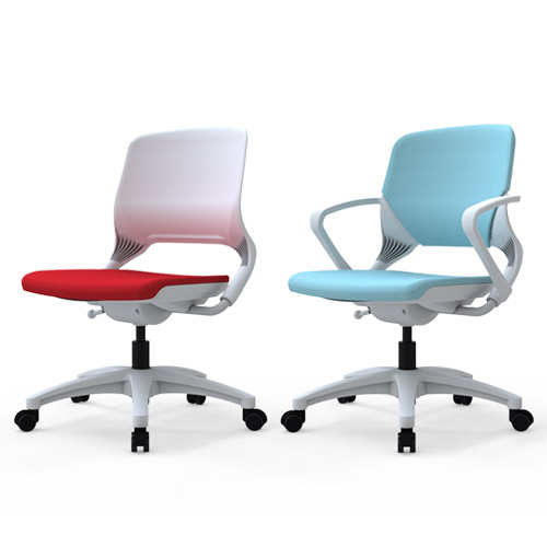 루시 회전의자(화이트 프레임)