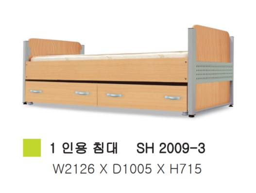 철제1인용침대 서랍형(매트포함)