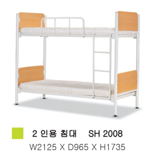 철재2인용침대(매트포함)