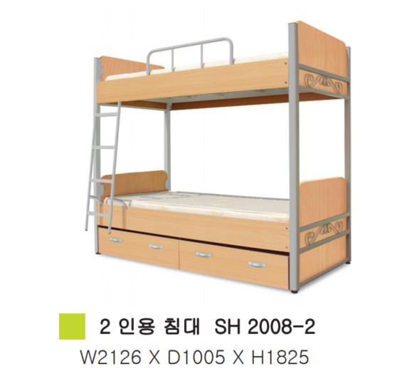 철제2인용침대 서랍형(매트포함)
