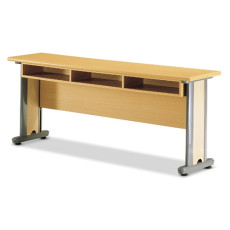 고정식 교육용책상(목재선반형/목재가림판)