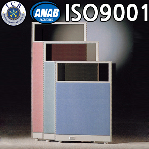 45T PVC 파티션(투명유리)