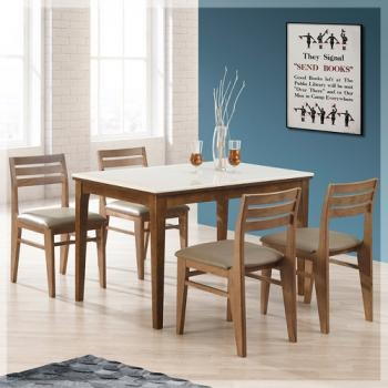 638-1 티라 대리석 4인 식탁 세트