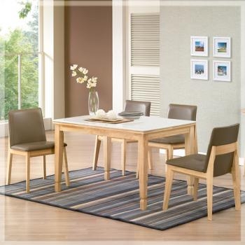 611-1 엘로이 대리석 4인 식탁 세트