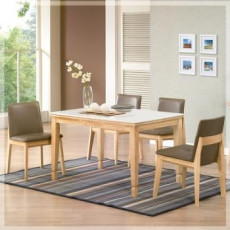 611-1 엘로이 대리석 4인 식탁 세트