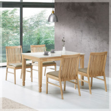 610-1 나티아 대리석 4인 식탁 세트