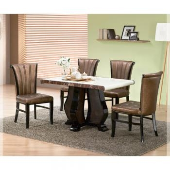 607-1 샹드리에 4인 식탁 세트