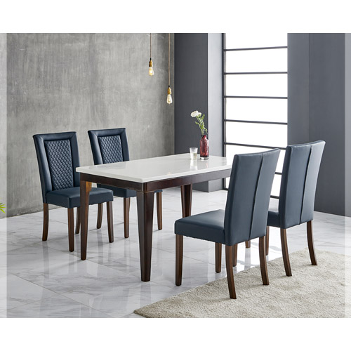 605-2 LW-1807 대리석 4인 식탁 세트