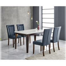 605-2 LW-1807 대리석 4인 식탁 세트