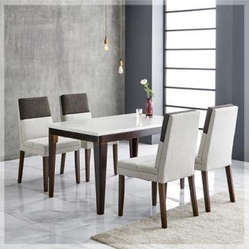 604-1 LW-1805 대리석 4인 식탁 세트