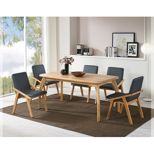 601-1 루벤스 원목 6인 식탁 세트