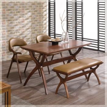 593-1 샤넬 에쉬원목 4인/6인 벤치 식탁 세트