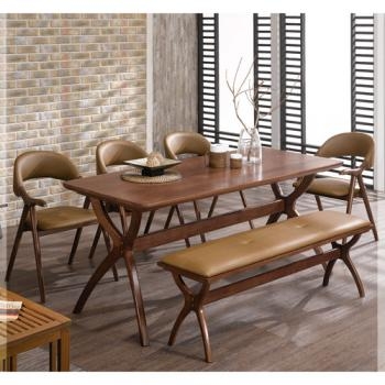 593-1 샤넬 에쉬원목 4인/6인 벤치 식탁 세트