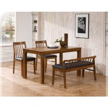 591-1 쏠하임 원목 4인/6인 벤치 식탁 세트