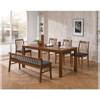 591-1 쏠하임 원목 4인/6인 벤치 식탁 세트