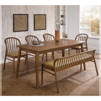 591-3 몬테 원목 4인/6인 벤치 식탁 세트