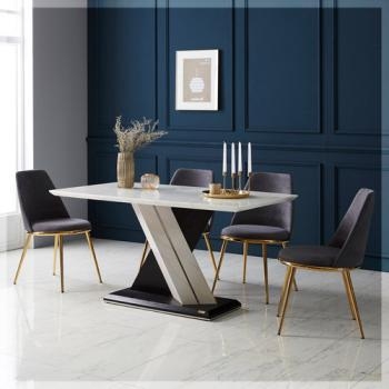 586-2 루이 4인 식탁 세트