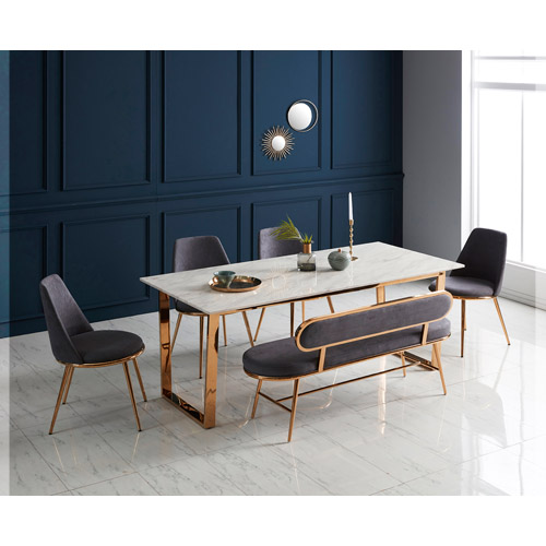 585-1 벨 4인/6인 벤치 식탁 세트