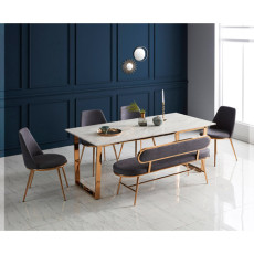 585-1 벨 4인/6인 벤치 식탁 세트