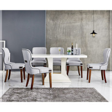 583-3 LW-1704 대리석 4인/6인 식탁 세트