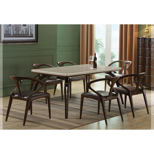 577-2 플라톤 흑단 돌 4인/6인 식탁 세트