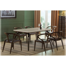 577-2 플라톤 흑단 돌 4인/6인 식탁 세트