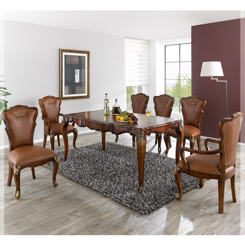 569-1 몽마르 4인/6인 식탁 세트(앤틱)