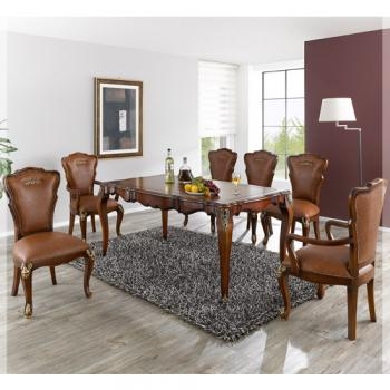 569-1 몽마르 4인/6인 식탁 세트(앤틱)