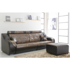 MJ-04 대박이 누박 가죽콤비 4인소파(쿠션+보조포함)