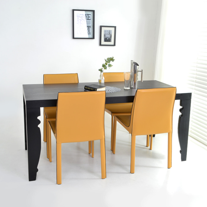 마룬 체어. Maroon chair (옐로우)