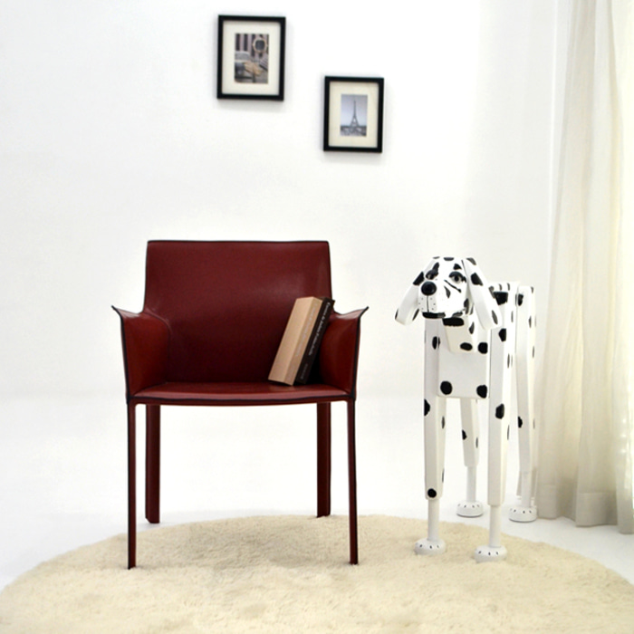 마룬 암체어. Maroon armchair (버건디)